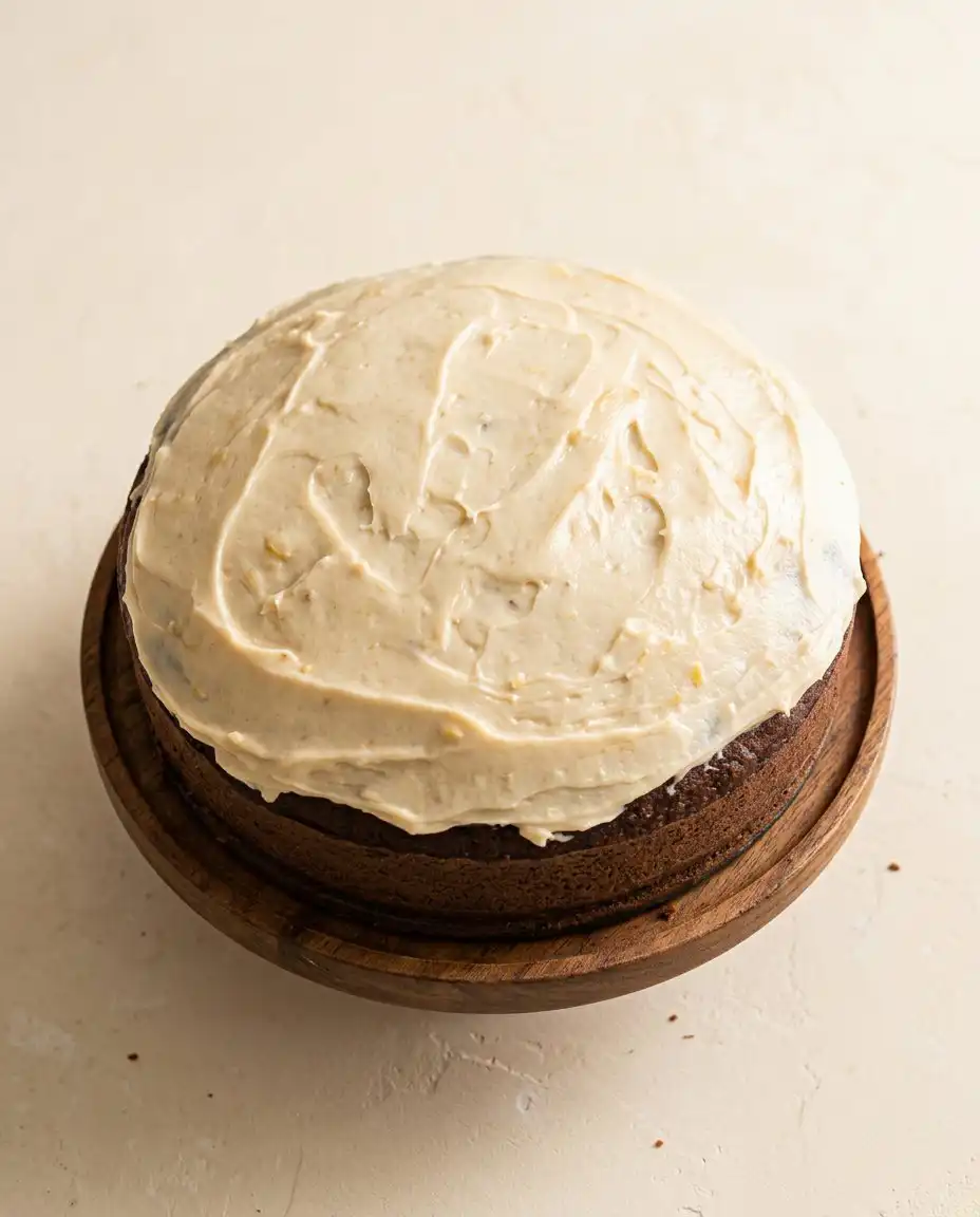 Marzipan Carrot Topped Cake 12 A beautifully styled Marzipan Carrot Topped Cake on a vintage glass stand.