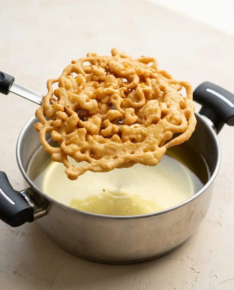 3-Ingredient Funnel Cake 16 A beautifully plated 3-Ingredient Funnel Cake ready to be served on a classic paper plate.