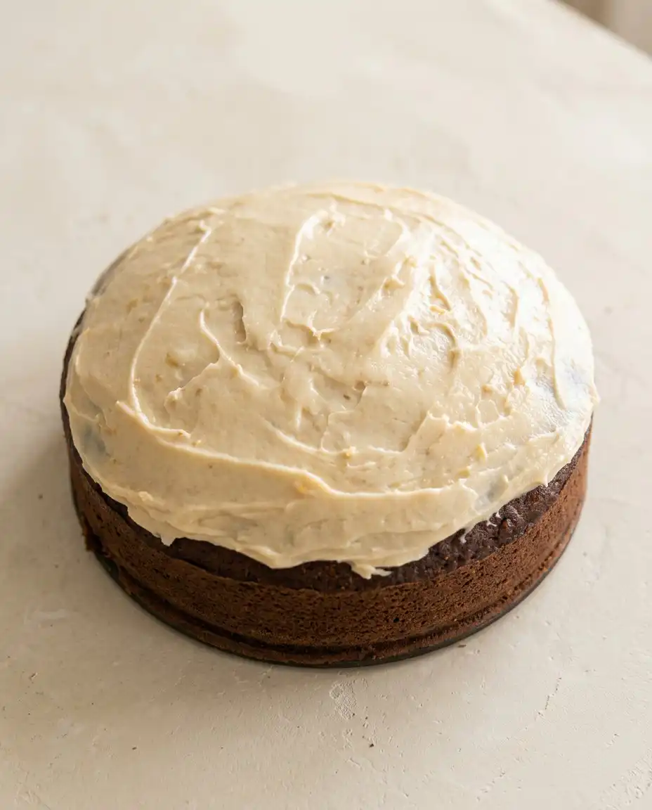 Marzipan Carrot Topped Cake 16 A perfect slice of Marzipan Carrot Topped Cake showing the tender crumb.