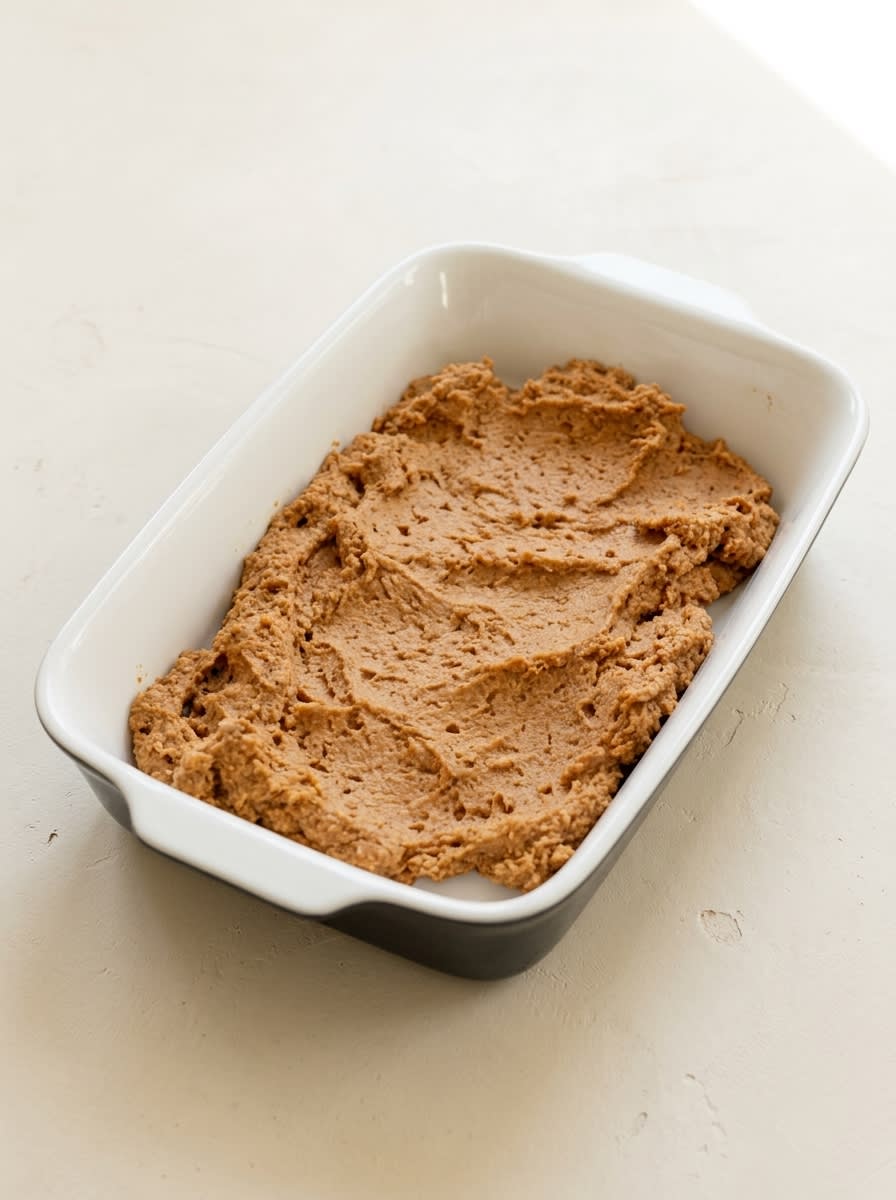 A sharp knife cutting clean slices of Two Ingredient Pumpkin Spice Cake.